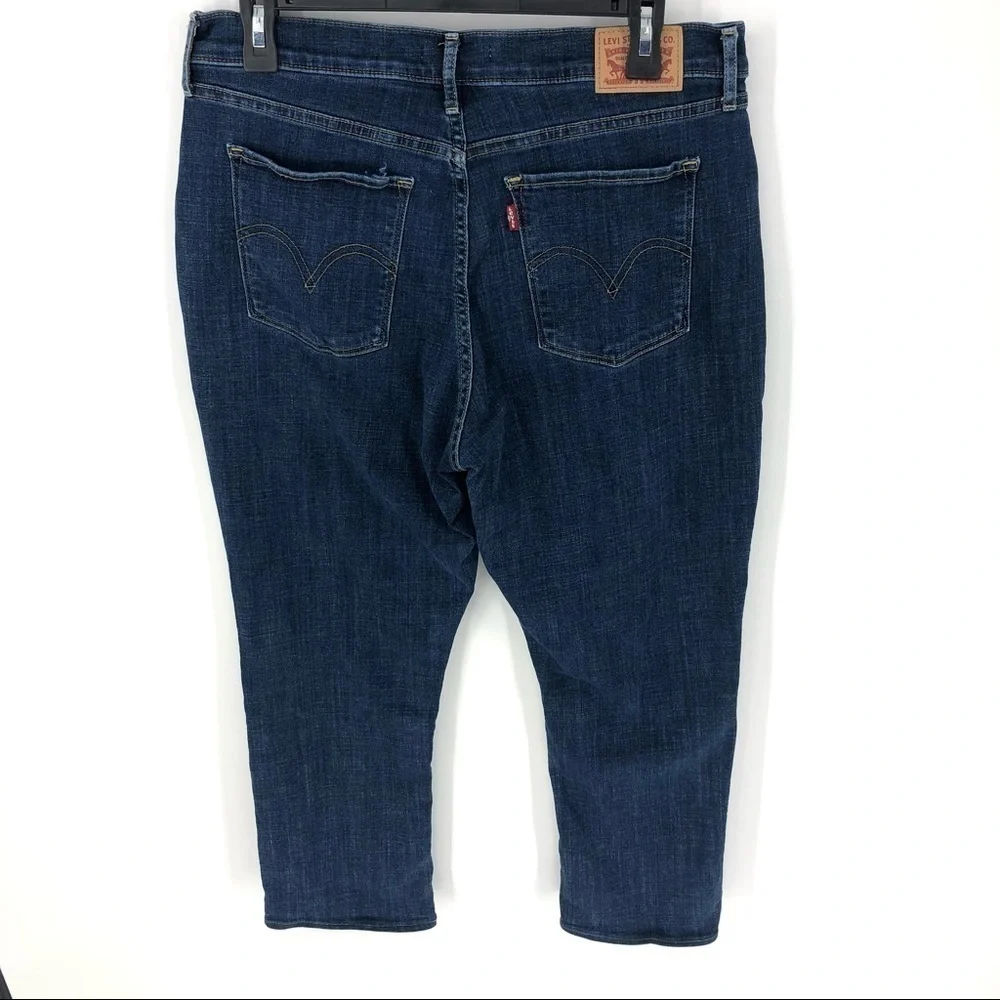 Levi’s Classic Straight Jeans Pants Blue Denim Stretch Modern Size 31 Short - Picture 4 of 13